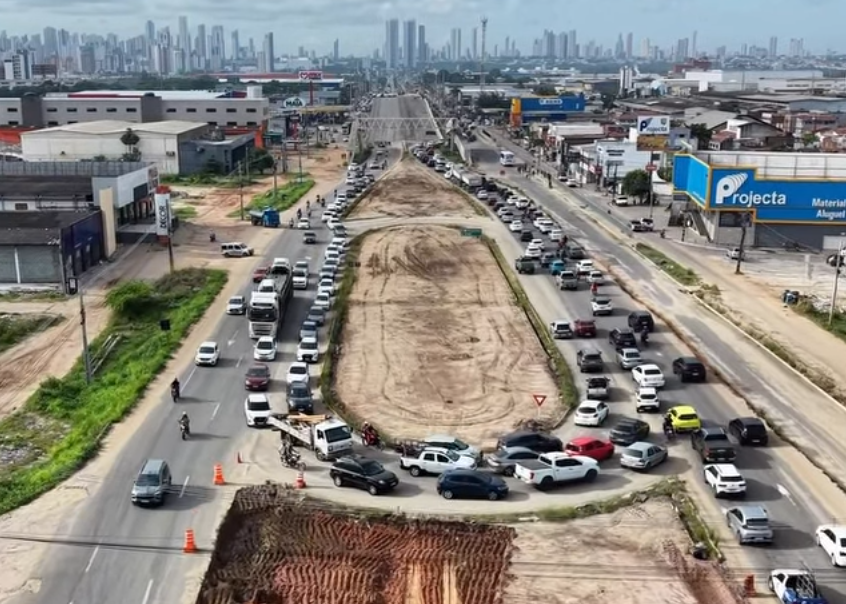 DNIT desativa retornos da BR-230 em Cabedelo; saiba o que muda