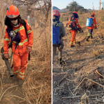 Incêndio florestal atinge serras do Sertão paraibano, há dois dias